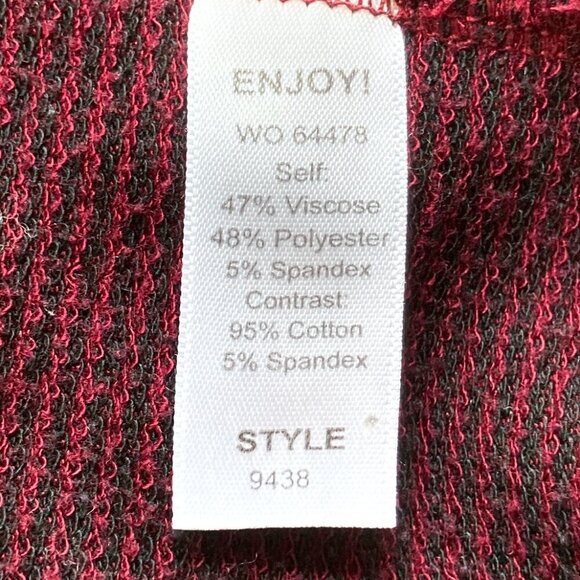 Michael Stars Thermal Knit Cowl Neck T-Shirt - Picture 9 of 10